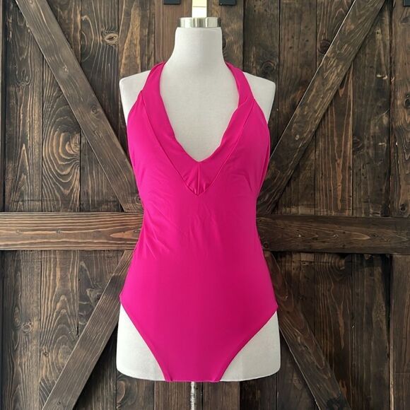 Trina Turk MONACO HALTER PLUNGE ONE PIECE SWIMSUIT - Picture 3 of 12